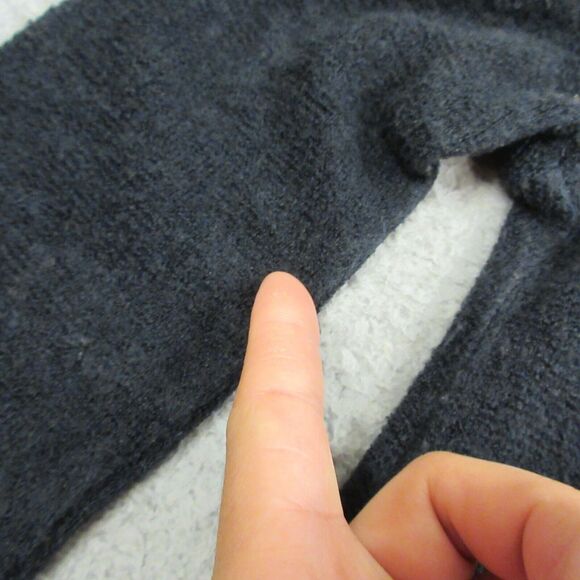 Reformation Womens‎ Crewneck Sweater size S Blue Flare Hem Pullover - Picture 5 of 11